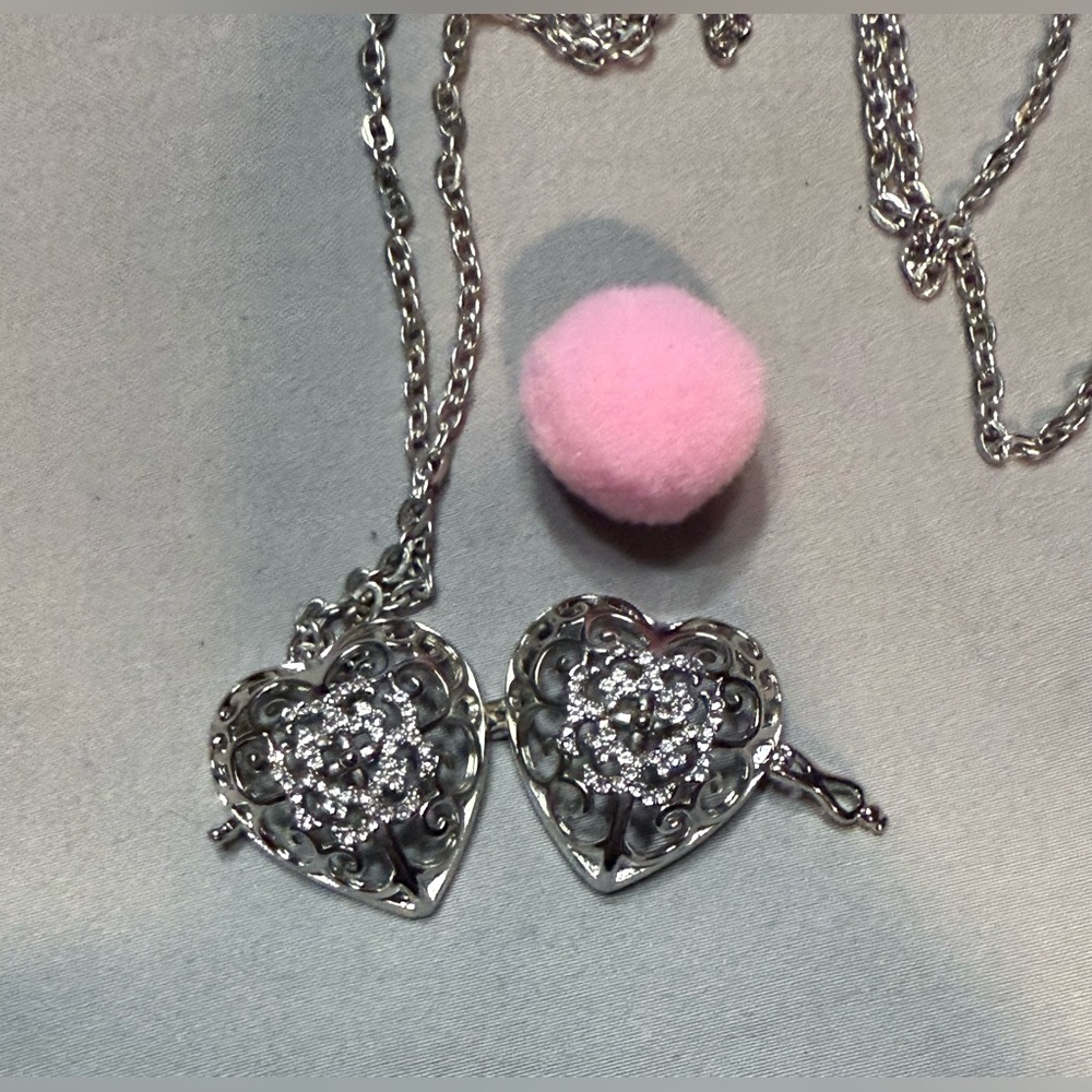 Silver Essential Oil Crystal Cage Pendant Necklace